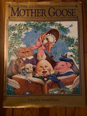 Vintage Classic Mother Goose Illustrated Children’s book Nursery Rhymes Rhyme hc